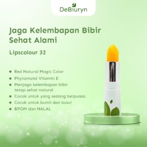 DeBiuryn Lipscolour 32 - Lipbalm - Merah Natural